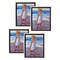 Creative Mark Illusions Floater Frame For 3/4" Deep Canvases - Natural Wood - Set of 4 - Ideal for Galleries & Home Decor - Wood Float Frame for Canvas Paintings- Complete Hanging Hardware